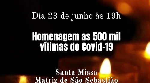 Paróquia São Sebastião- BM realiza missa pelas vítimas de Covid