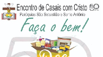 Paróquias São Sebastião e Santo Antônio realizam campanha de alimentos para o Dia Nacional do ECC