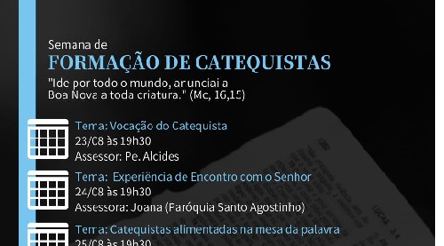 Paróquia São Paulo Apóstolo promove formação para catequistas