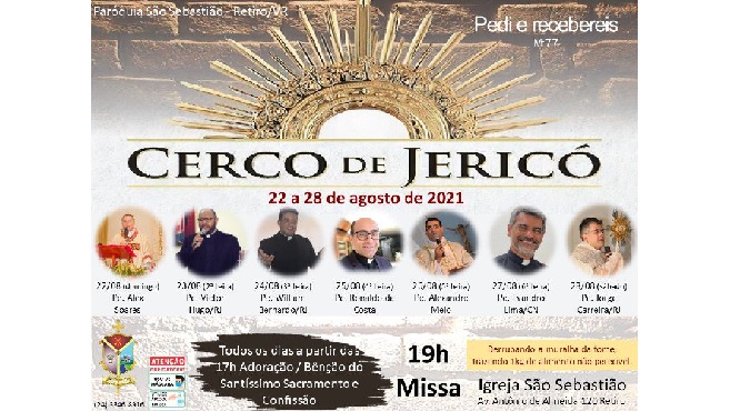 Cerco de Jericó acontece na paróquia São Sebastião