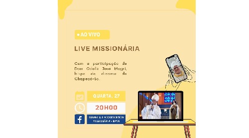 IAM promove live de encerramento do Mês Missionário