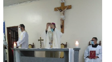 Bispo Diocesano celebra pela primeira vez na comunidade Bom Pastor, em Barra Mansa